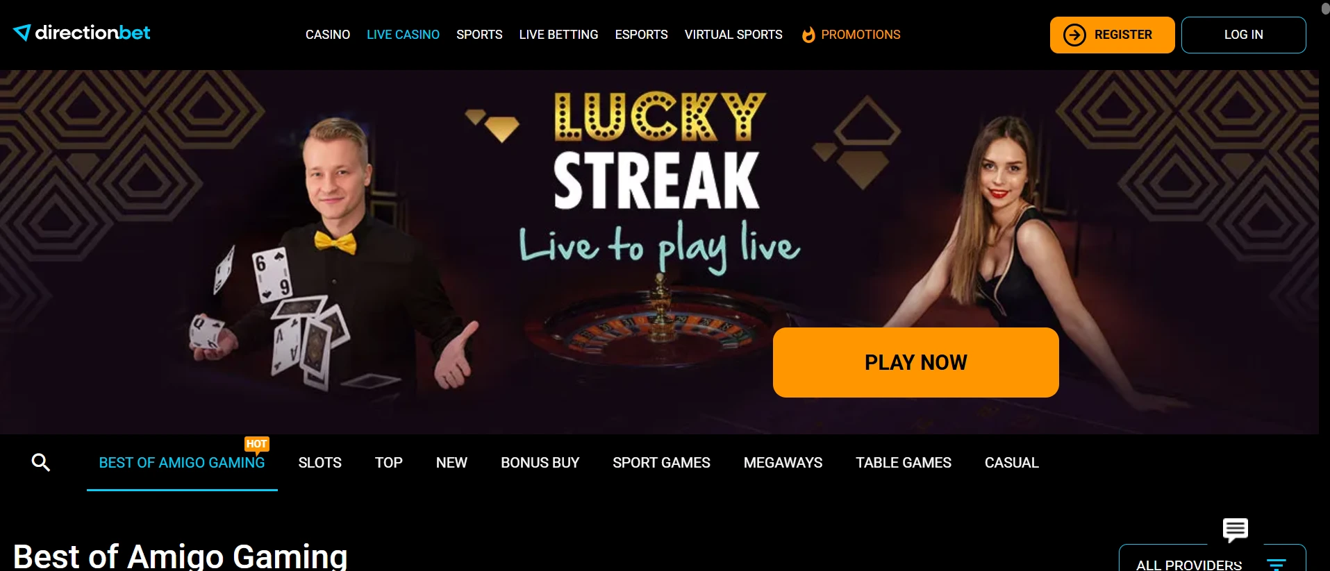 Directionbet Casino Seite